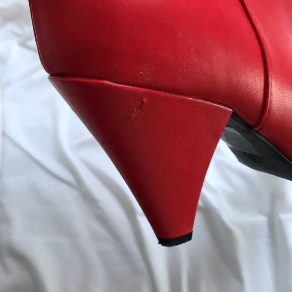 Bold Statement Red Booties - Picture 3 of 3